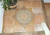 Insertion de plancher en céramique